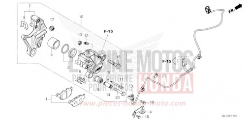 ETRIER DE FREIN ARRIERE CMX500AR de 2024